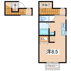 ガーデンコート下亀田Ⅱの物件間取画像